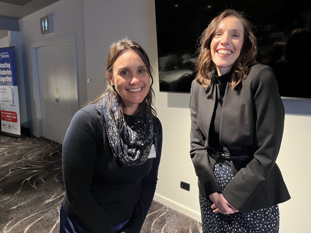 WentWest Strategic Priorities Manger (left) with Sarah Driscoll, Prevention Manager at Western Sydney Diabetes